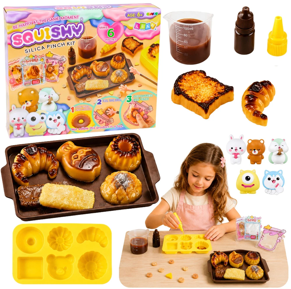 Lean Toys Kūrybinis minkštų figūrėlių rinkinys su kepinių motyvais