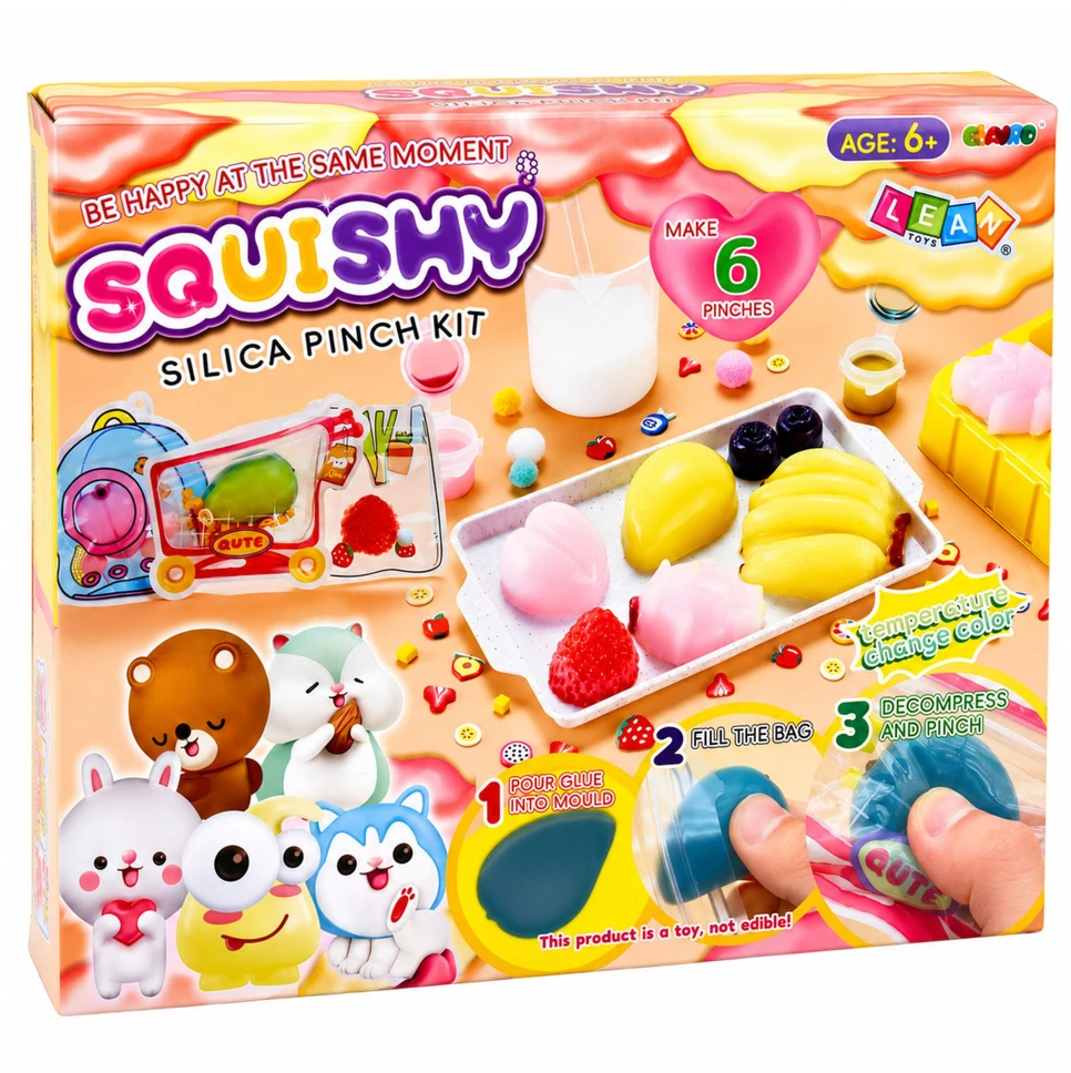 Lean Toys Kūrybinis vaisių formų squishy rinkinys