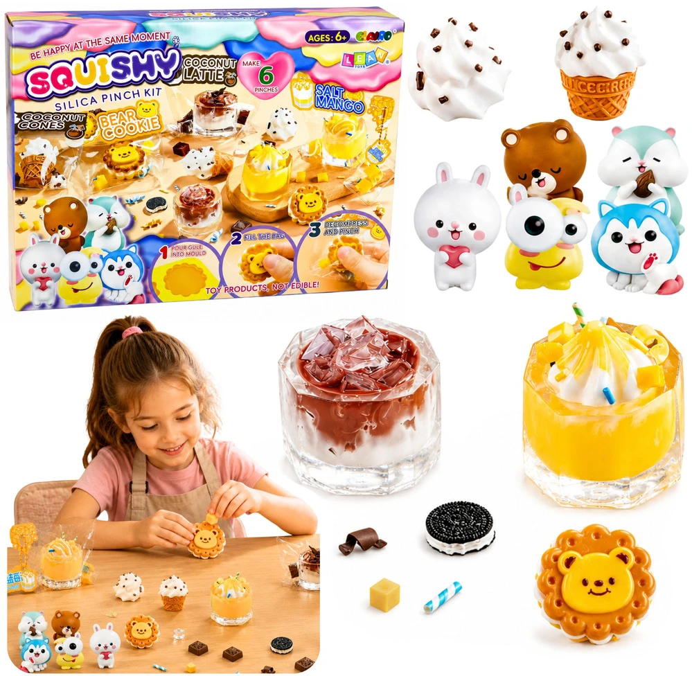 Lean Toys Kūrybinis „squishy“ rinkinys saldumynams ir gėrimams