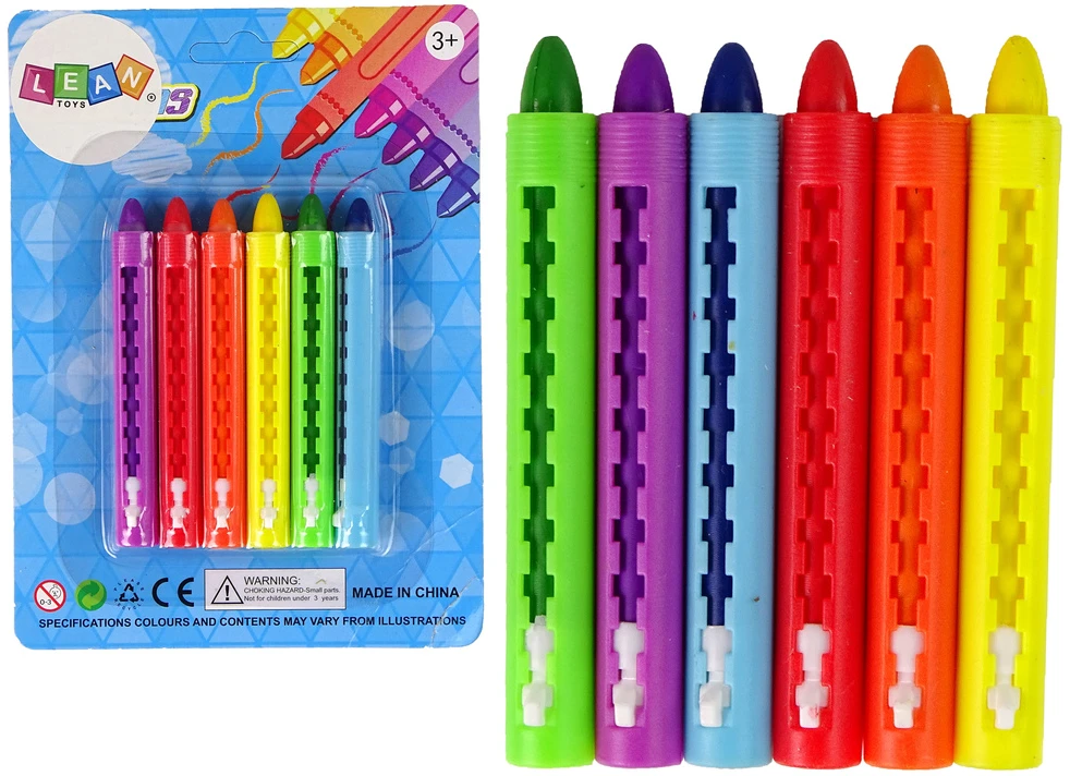 Lean Toys Kreidelių rinkinys Crayon, 6 vnt.