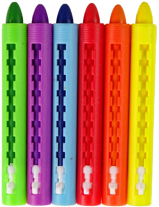 Lean Toys Kreidelių rinkinys Crayon, 6 vnt.