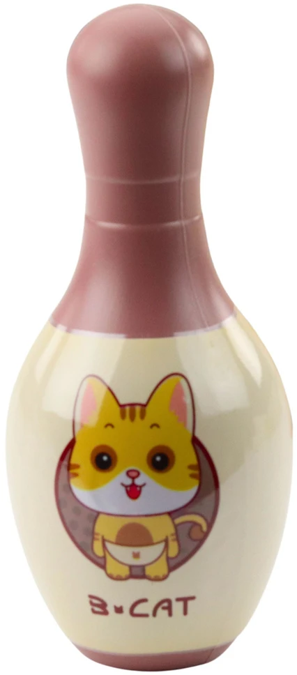Lean Toys Vaikiškas boulingo rinkinys su kačiukų motyvais, 10 kuolelių, 2 kamuoliai