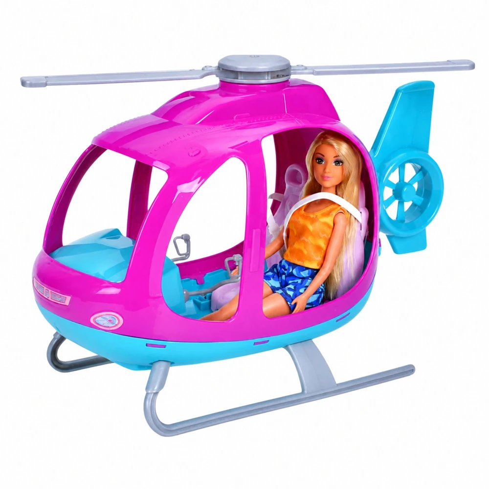 Lean Toys Lėlė su sraigtasparniu 30 cm
