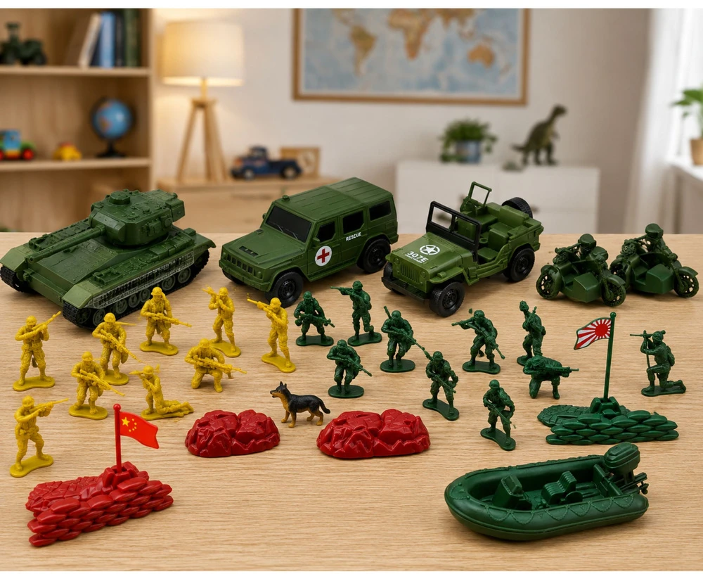 Lean Toys Karinis rinkinys 46 vnt.