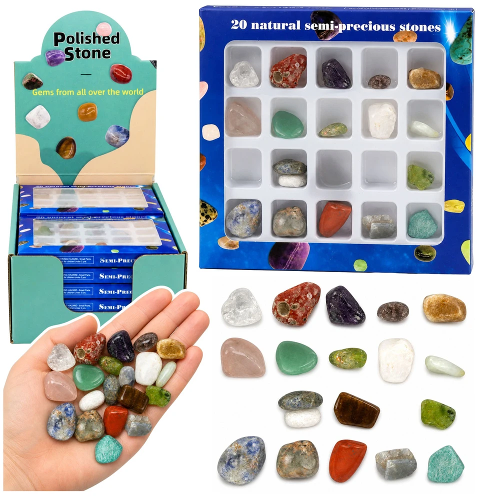 Lean Toys Mineralų rinkinys 20 vnt.