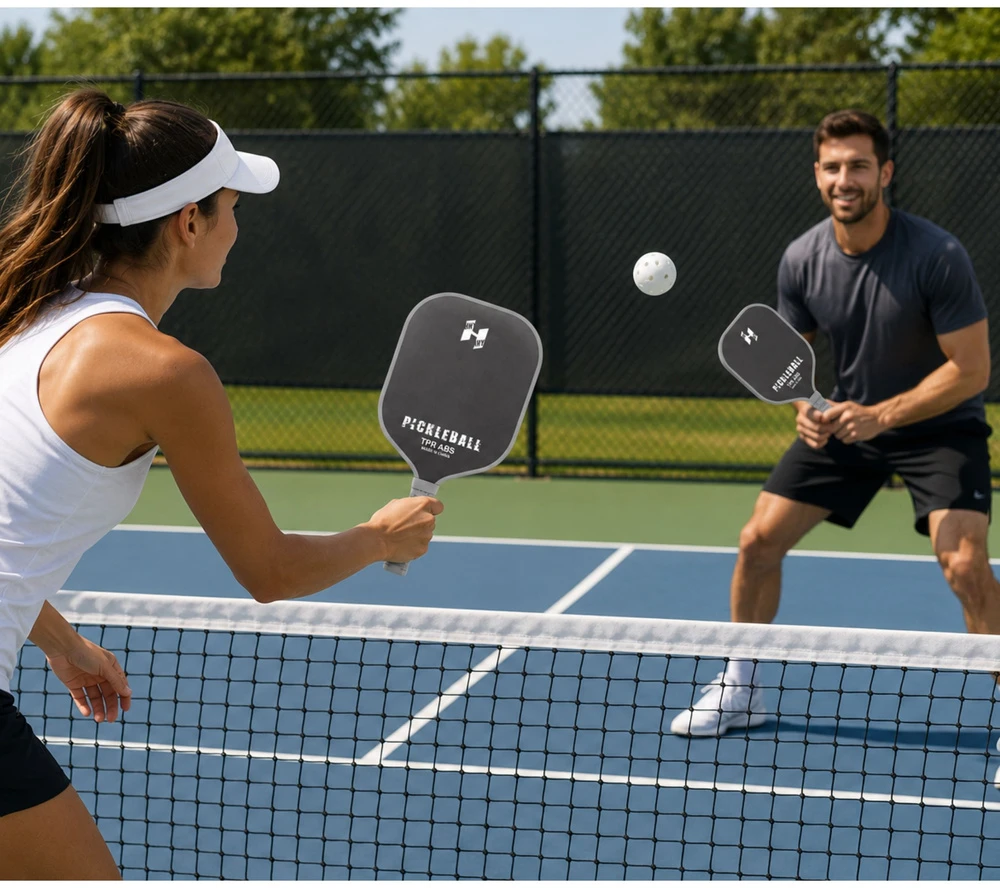 Zestaw Pickleball rinkinys juodas ir pilkas 2 vnt.