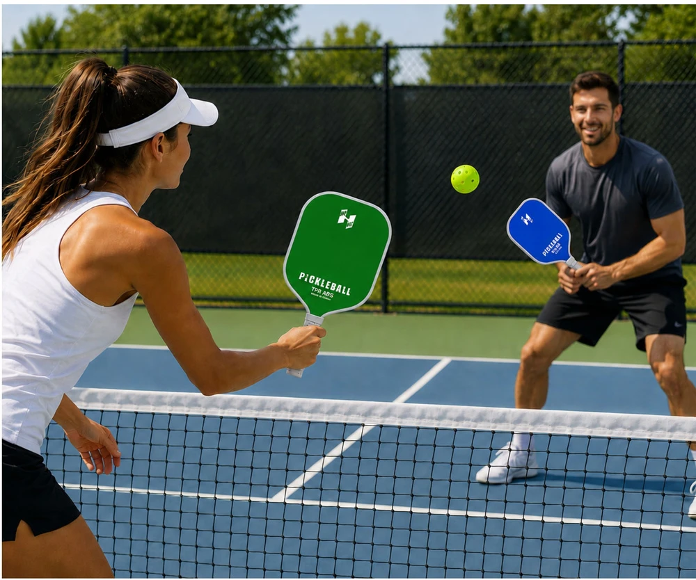Zestaw Pickleball rinkinys (žalia, mėlyna) 2 vnt.