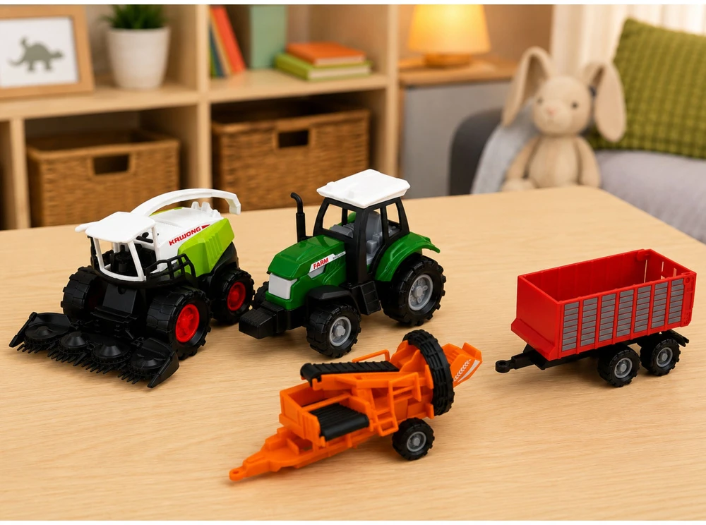 Zestaw Žemės ūkio technikos rinkinys 1:68 4 vnt.