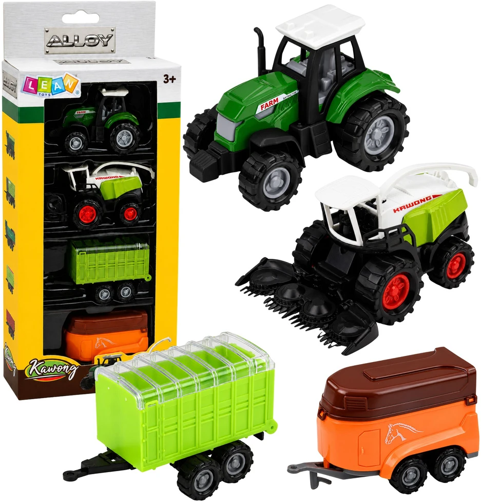 Zestaw Žemės ūkio technikos rinkinys 1:68 4 vnt.