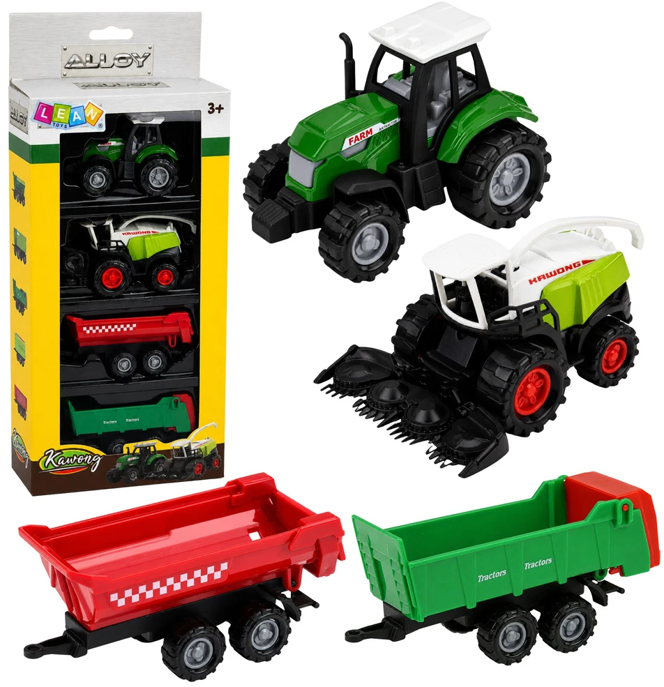 Zestaw Žemės ūkio technikos rinkinys 1:68 4 vnt.
