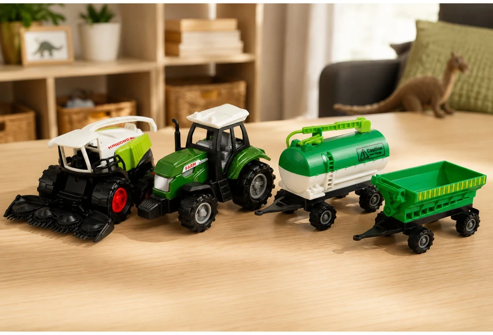 Zestaw Žemės ūkio technikos rinkinys 1:68 4 vnt.