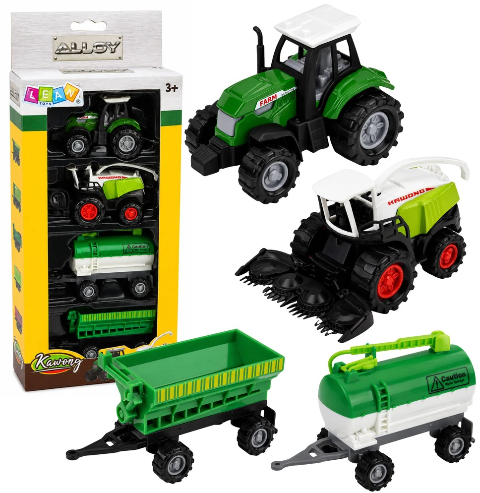 Zestaw Žemės ūkio technikos rinkinys 1:68 4 vnt.