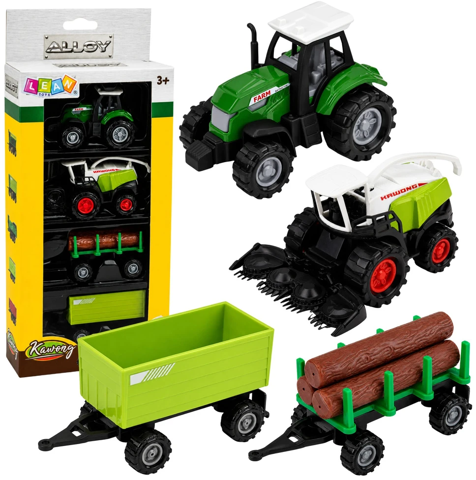 Zestaw Žemės ūkio technikos rinkinys 1:68 4 vnt.