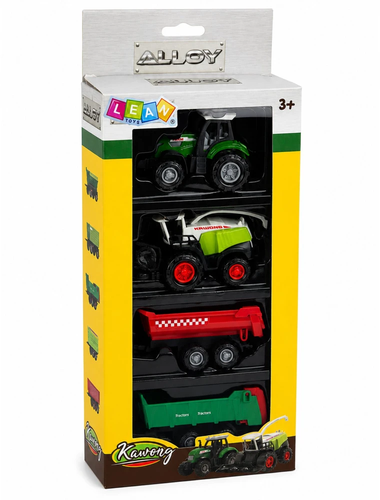 Zestaw Žemės ūkio technikos rinkinys 1:68 4 vnt.