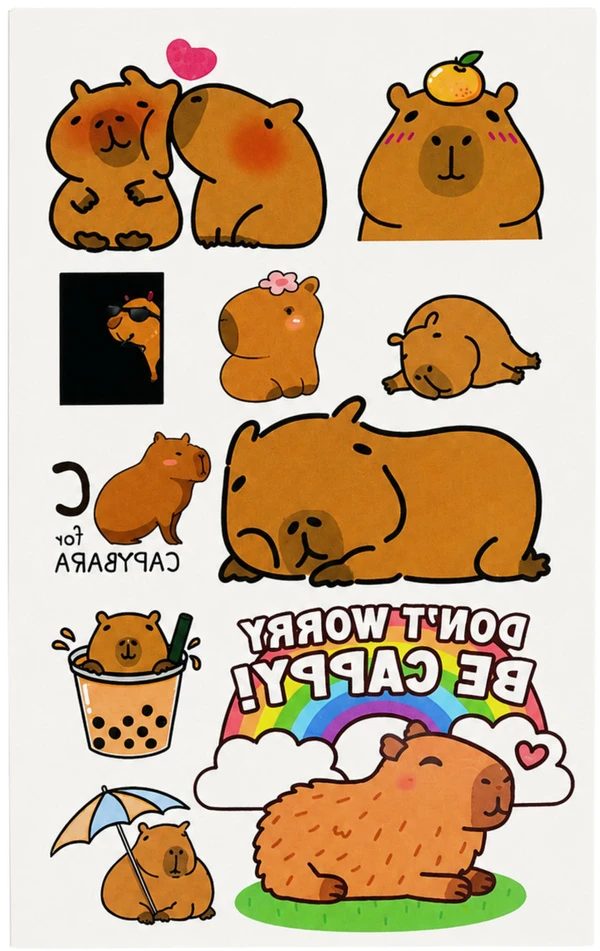 Zestaw Laikinos tatuiruotės 10 lapelių