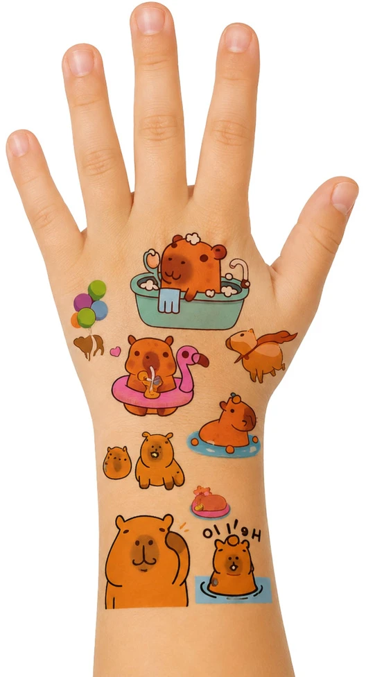Zestaw Laikinos tatuiruotės 10 lapelių