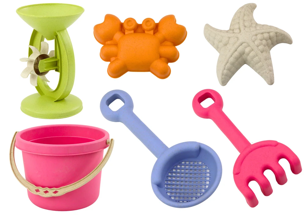 Lean Toys Vaikiškų Smėlio Žaislų Rinkinys su Kibiru ir Formelėmis