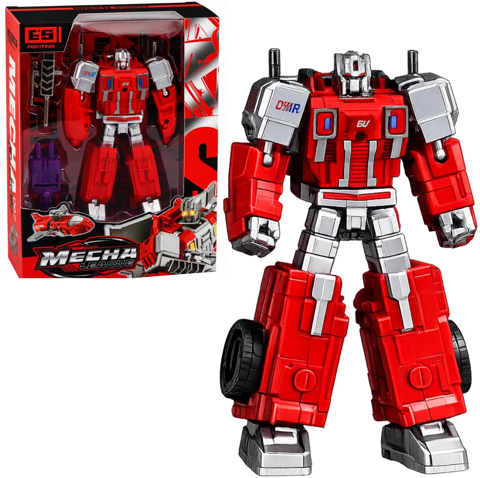 Lean Toys Transformuojamas robotas 2 viename su judančiomis dalimis, įvairių spalvų, 12 × 8 × 3 cm