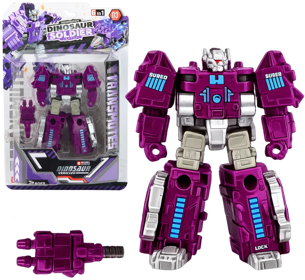 Lean Toys Dinozauro roboto figūrėlė su judančiomis dalimis, įvairių spalvų, 13 x 7 x 4 cm