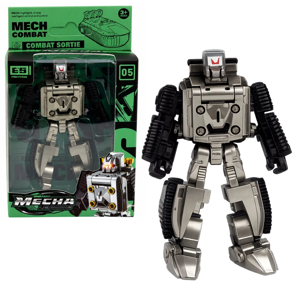 Lean Toys Roboto karinės transporto priemonės 2 viename figūrėlė – tanko naikintuvo skraidyklė