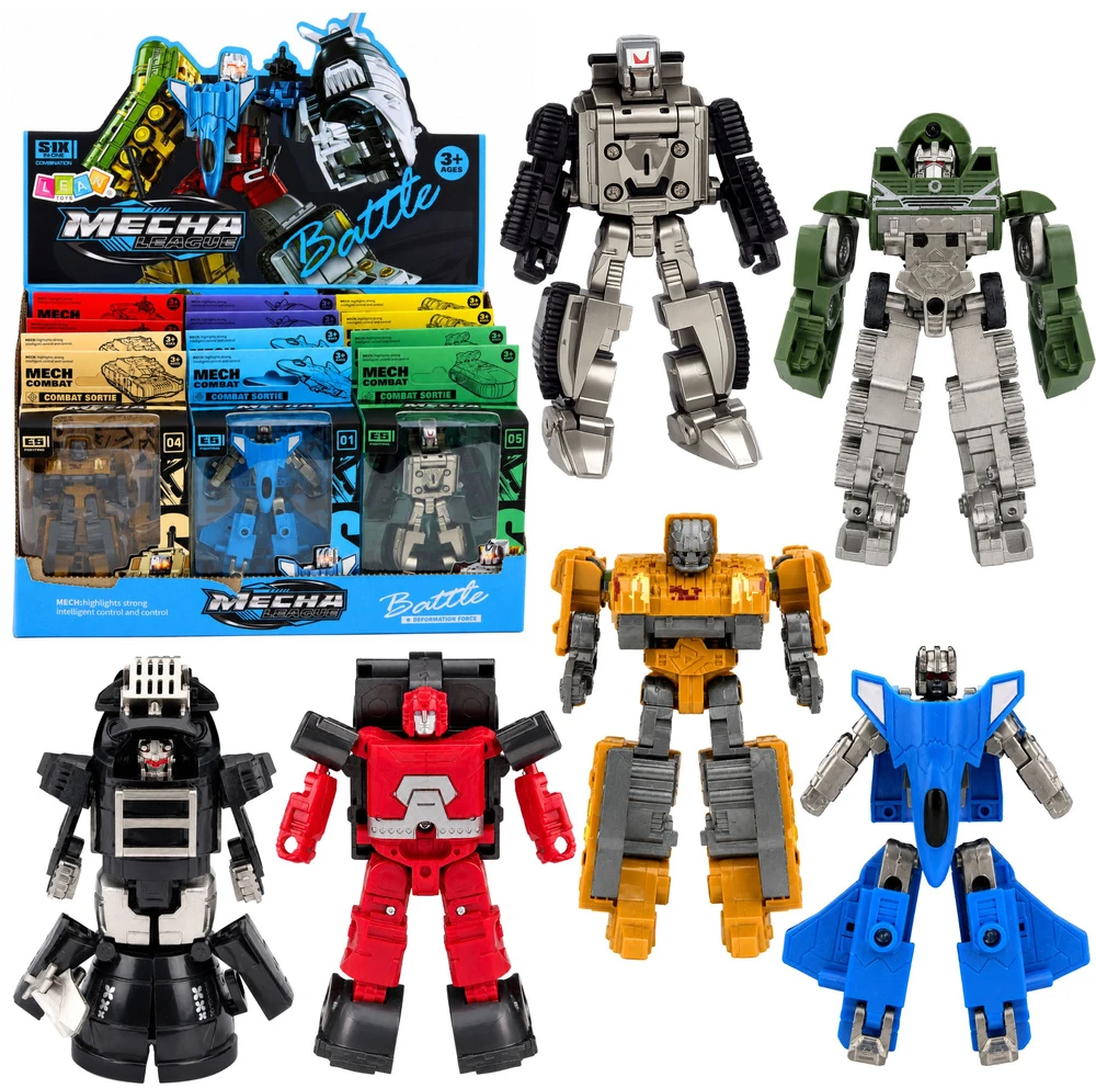 Lean Toys Roboto karinės transporto priemonės 2 viename figūrėlė – tanko naikintuvo skraidyklė