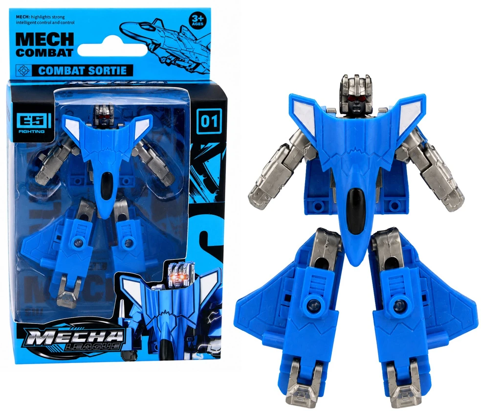Lean Toys Roboto karinės transporto priemonės 2 viename figūrėlė – tanko naikintuvo skraidyklė