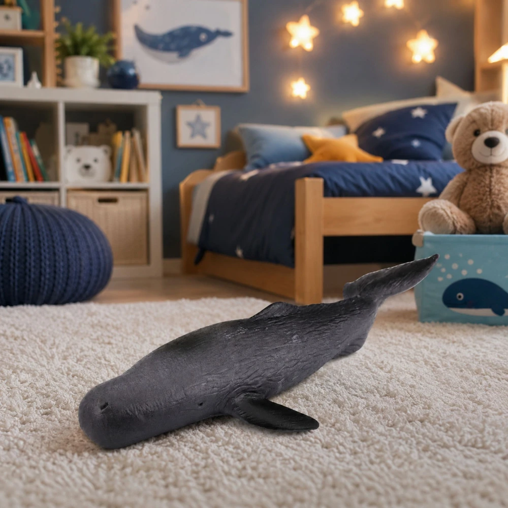 Lean Toys Guminė banginio figūrėlė 18 cm
