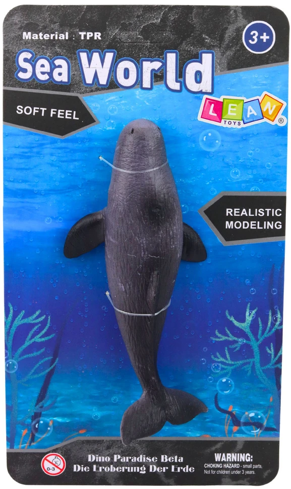 Lean Toys Guminė banginio figūrėlė 18 cm