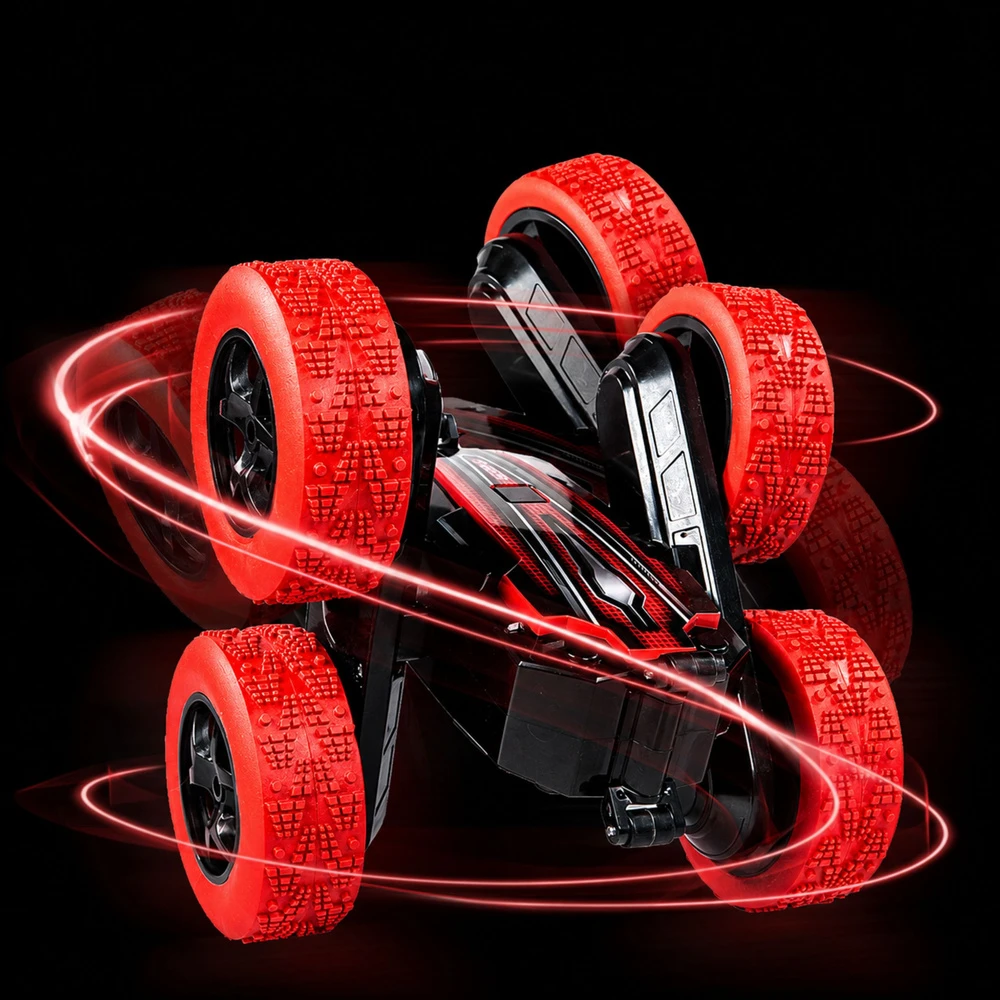 Lean Toys RC triukų automobilis raudonas