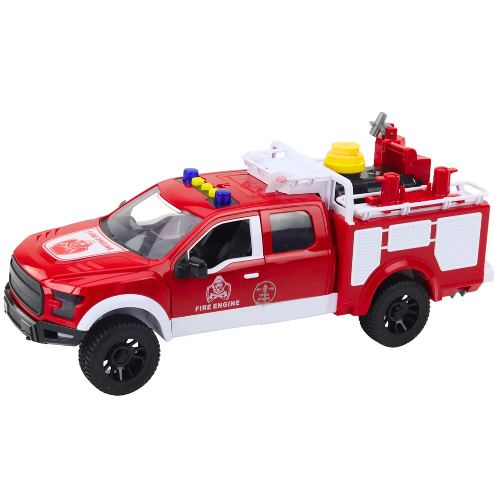 Lean Toys Gaisrinės mašina vaikams su vandens purškimo funkcija, 35 cm