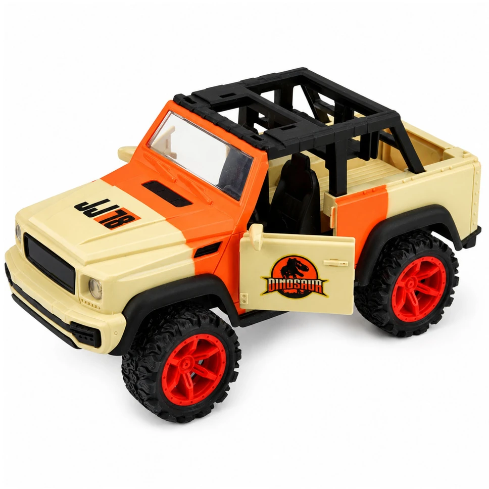 Samochód Visureigis ir T‑Rex dinozauras 20.5 x 10.5 x 10.5 cm