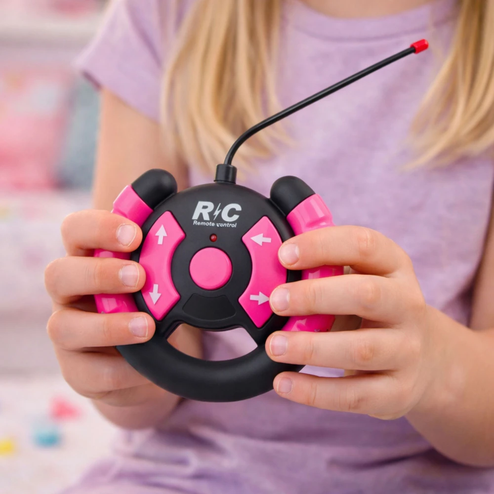 Lean Toys Nuotoliniu būdu valdomas automobilis rožinis 1:16