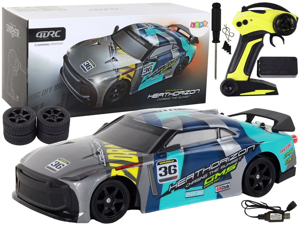 Samochód Nuotoliniu būdu valdomas sportinis automobilis Vehicle 4x4 Lean Toys