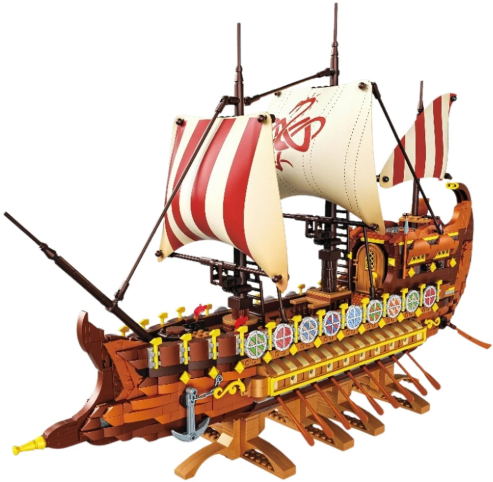 Lean Toys Konstruktorius - Senovės Romėnų Laivas, 2073 dalys