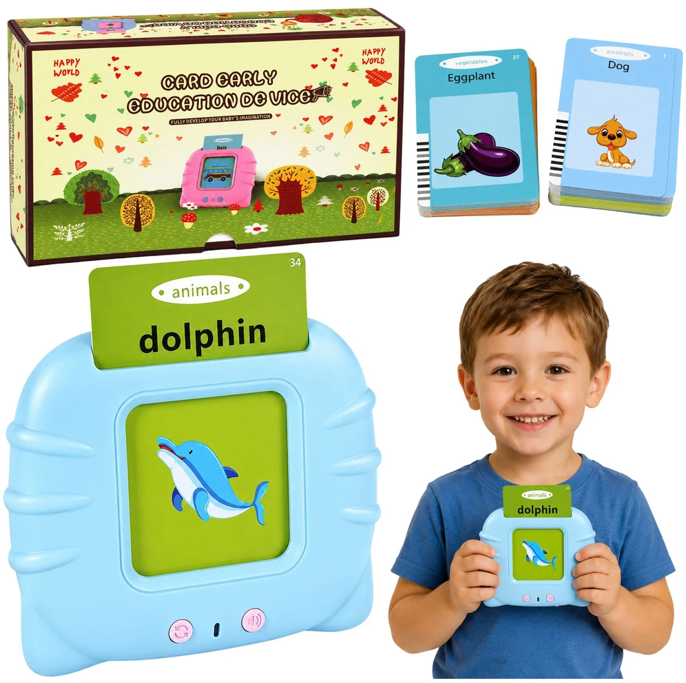 Lean Toys Kortų skaitytuvas mėlynas