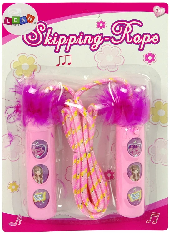 Lean Toys Šokdynė su melodijomis vaikams, rožinė, 150 cm