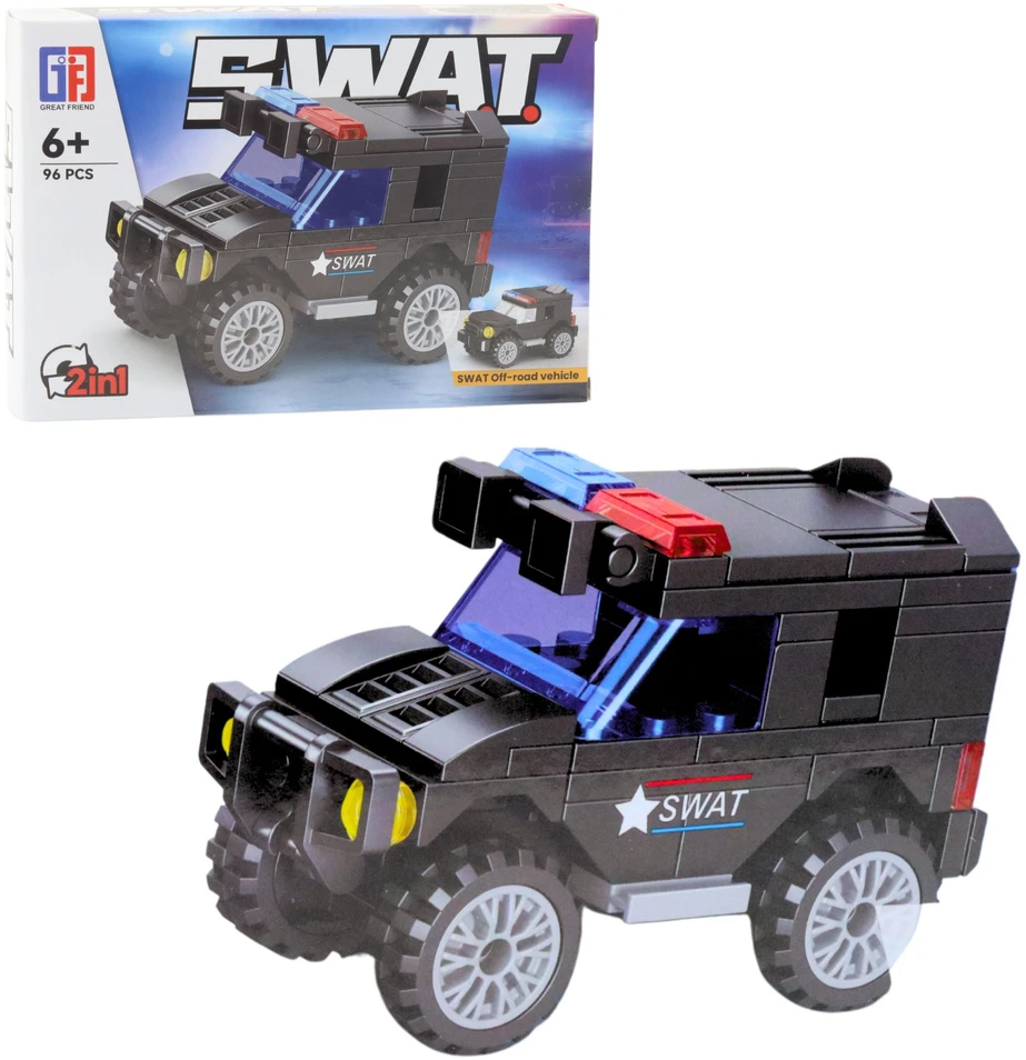 Lean Toys Konstruktorius transporto priemonės SWAT 8in1 92-117 vnt.