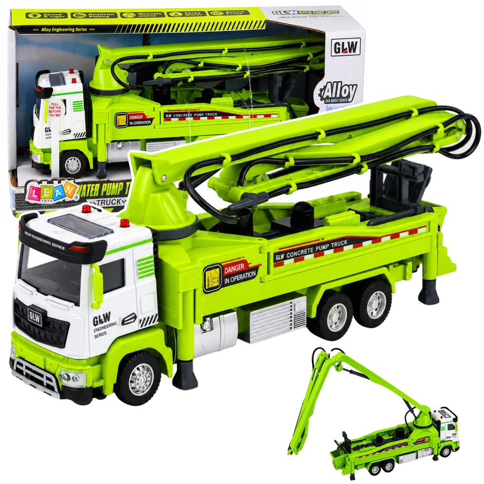 Lean Toys Žaislinis autocisternos modelis su šviesos ir garso efektais, 1:40