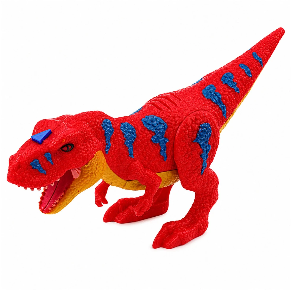 Lean Toys Žaislinis dinozaurų transporteris su šviesos ir garso efektais, žalias, 36 × 16,5 × 11,5 cm