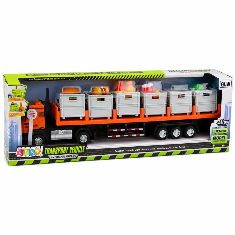 Lean Toys Sunkvežimis su puspriekabe 1:40
