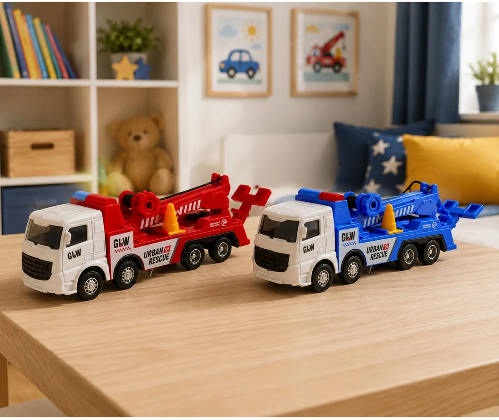 Lean Toys Sunkvežimis su kranu 1:55