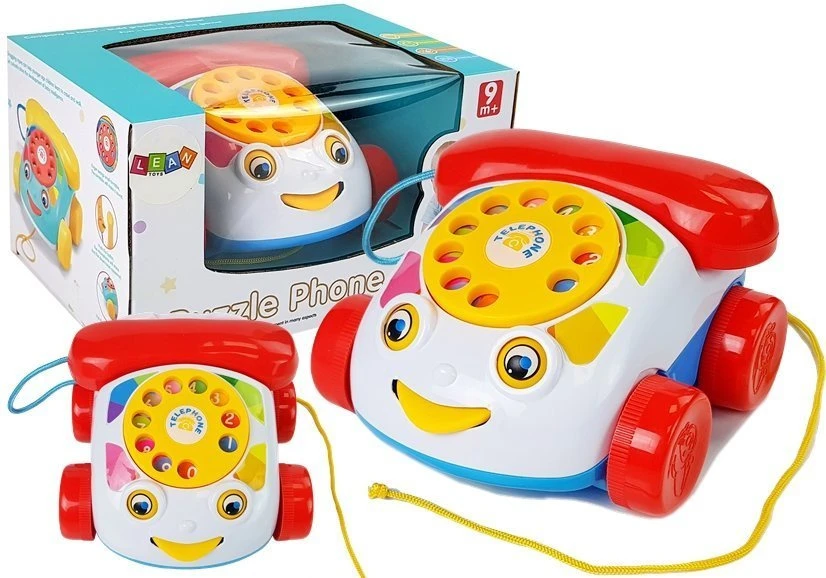 Vaikiškas telefonas su ratukais ir garsais