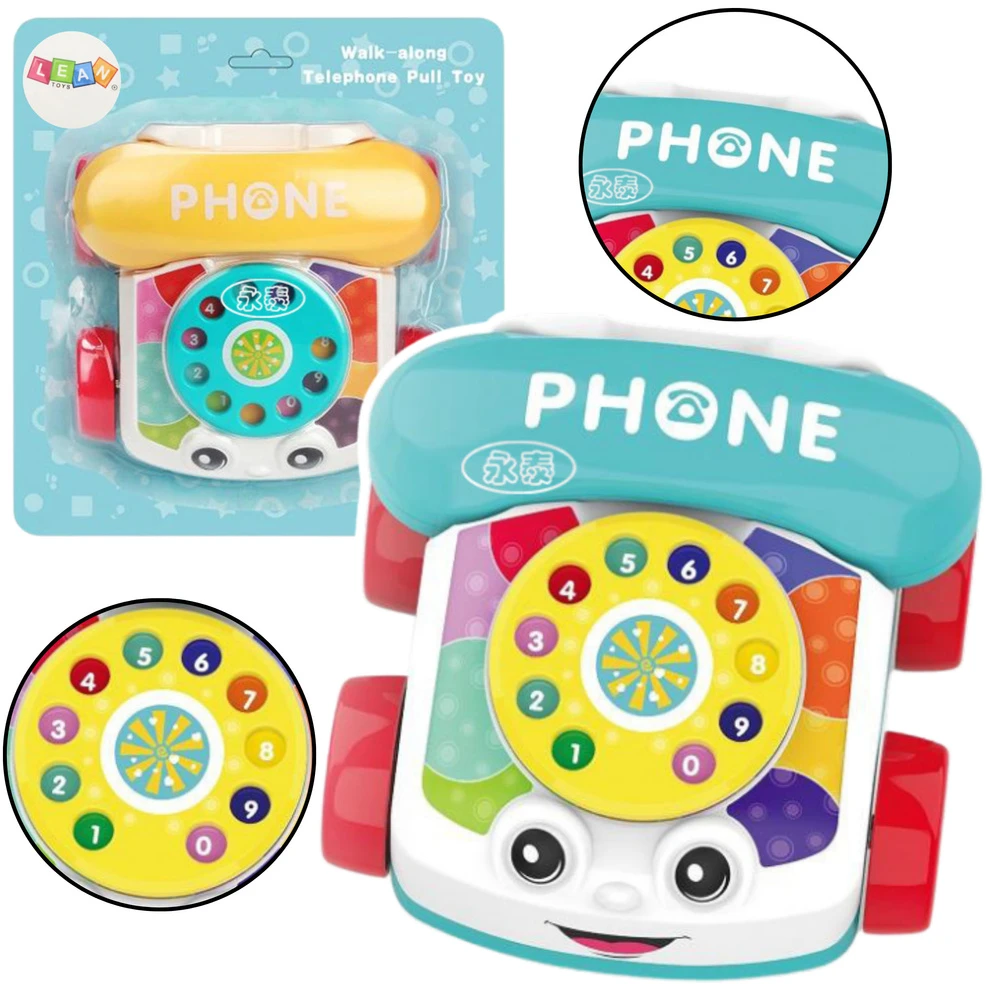 Lean Toys Vilkimo žaislas telefonas vaikams