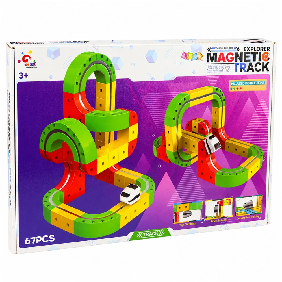 Tor Magnetinė trasa su elektriniu traukiniu 67 vnt.