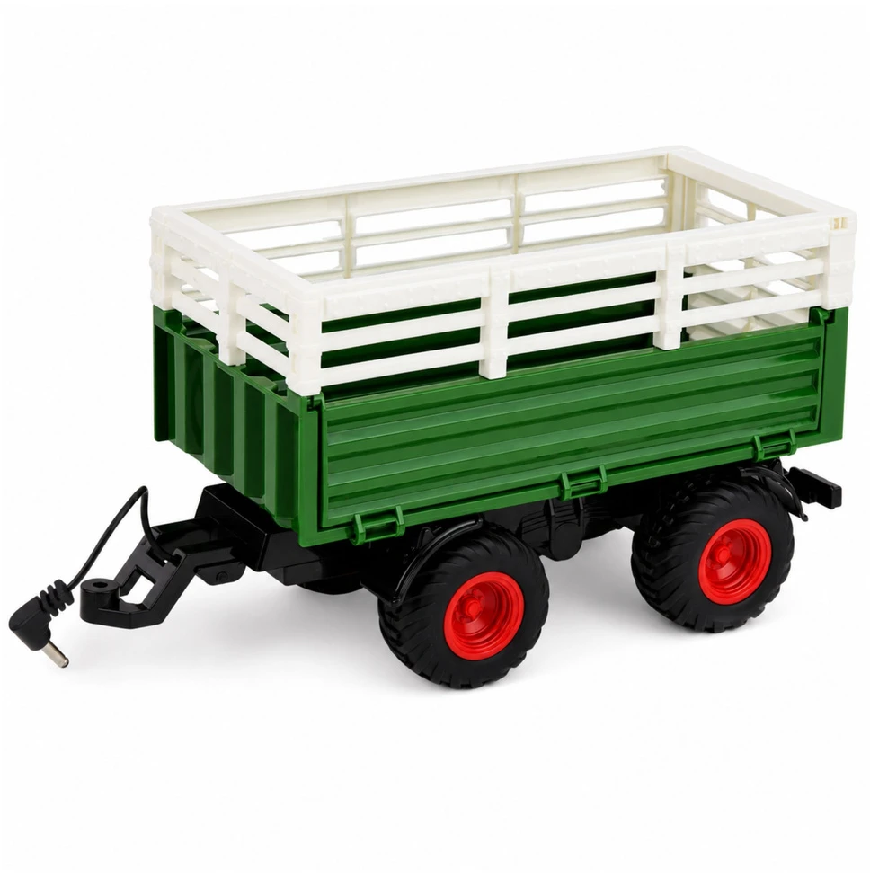 Lean Toys RC traktorius su priekaba 1:24