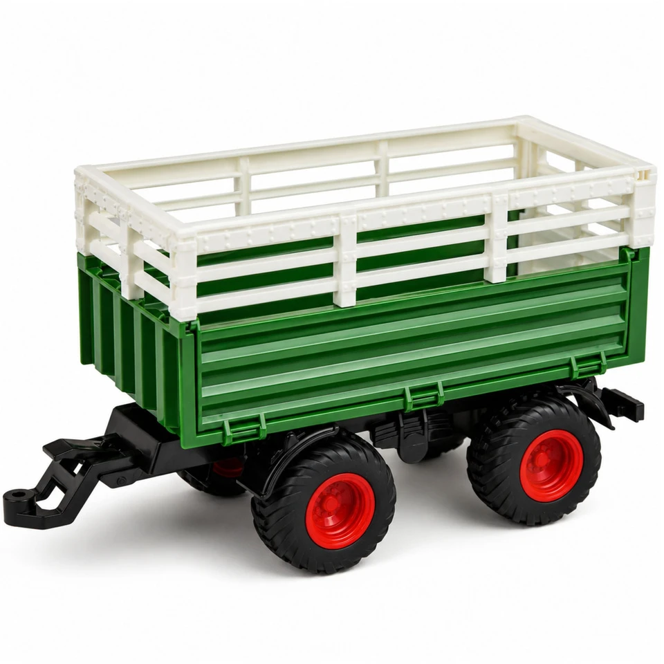 Lean Toys Nuotoliniu būdu valdomas traktorius 1:24 su priekaba