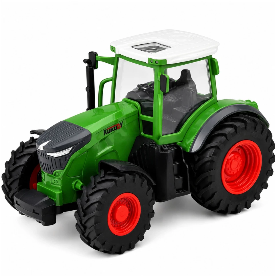 Lean Toys RC traktorius su priekaba 1:24