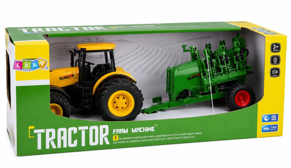 Lean Toys Žemės ūkio traktorius 1:24