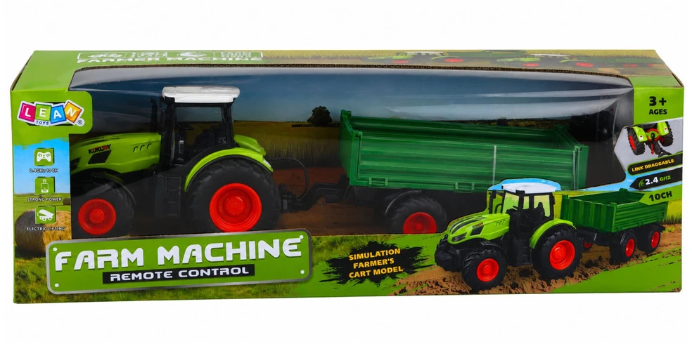 Lean Toys RC traktorius 1:24