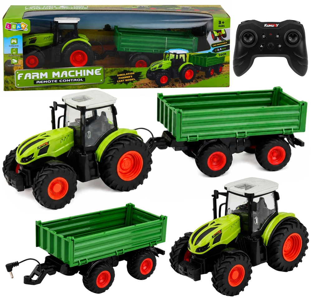Lean Toys RC traktorius 1:24